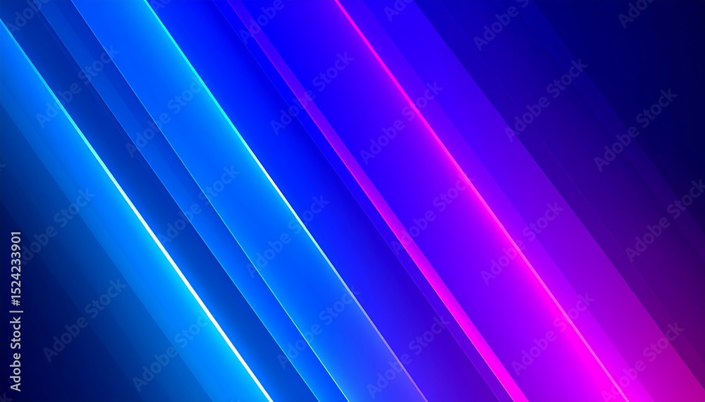 Fototapeta premium Abstract neon light streaks background.