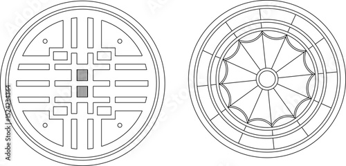 sketch vector illustration silhouette design ornament decoration pattern rosette mandala classic vintage modern 