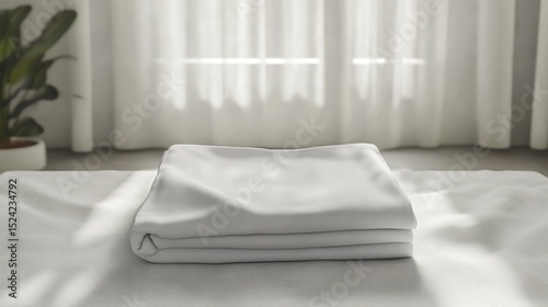 Stack of tshirts mockup on white background