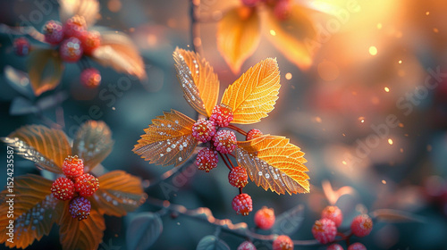 Nature's Embrace: Jewelry Adorned with Delicate Leaves and Blossoms