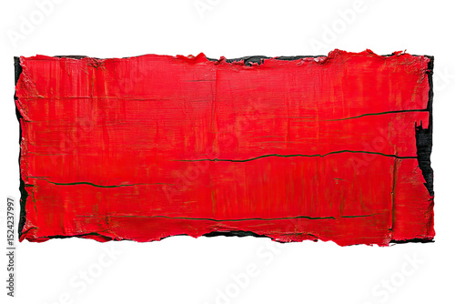 Red textured rectangular banner