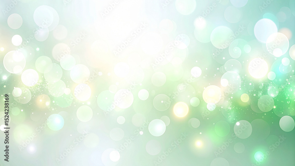 Fototapeta premium 綺麗な緑のキラキラ背景素材テクスチャ