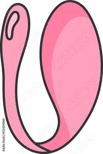 vibrator clothespin, adult sex toy, accessories for sexual games, linear black and pink icons, doodle and sketch style, hand drawing
