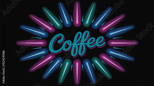 Colorful 3D hand-drawn circle symbol with artistic vector design elements and office-themed icon illustration