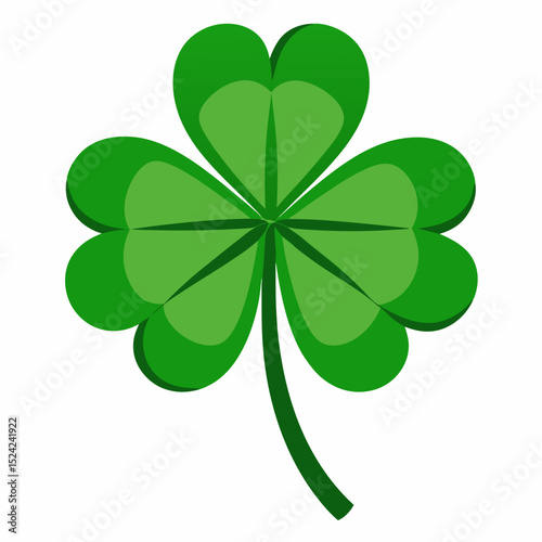 four leaf clover isolated