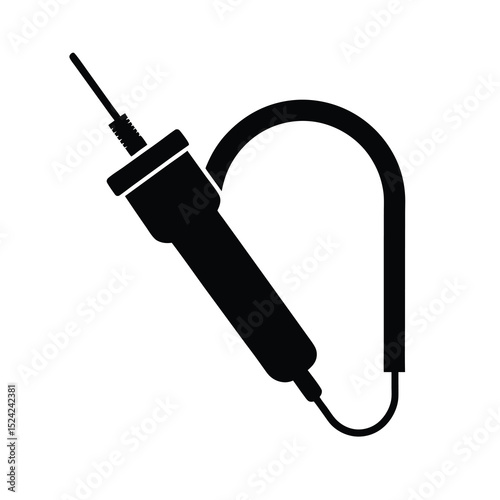 Black Voltmeter Probe Vector illustration