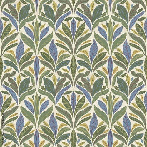 Rustic aesthetic meets botanical beauty in this seamless pattern. Perfect for cozy home decor, apparel, or inviting stationery designs. Natural, calming feel