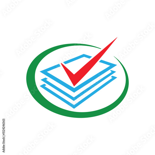 Document Approval Logo Vector Design.