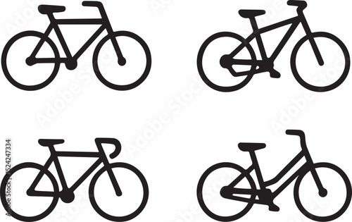Set of bicycles