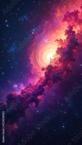 Vast, swirling cosmic clouds of gas and dust, endlessly expanding in a vibrant nebula Infinite beauty captured in deep space , astronomical, infinite