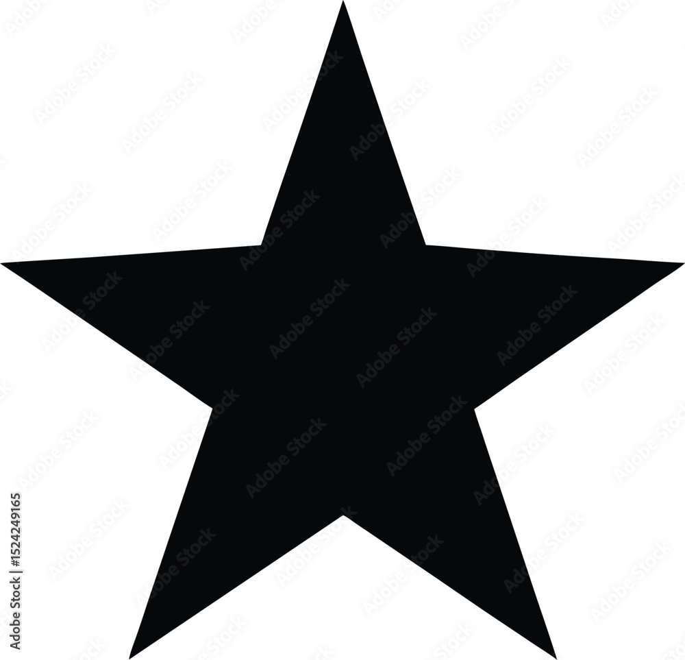 Obraz premium silver star on black background