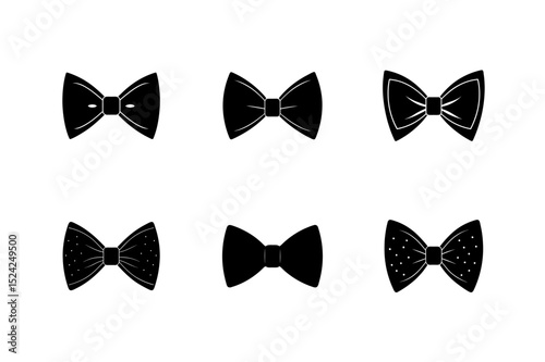 green bow tie vector art silhouette