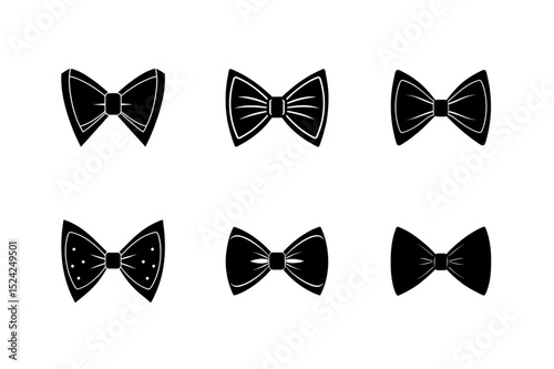 green bow tie vector art silhouette