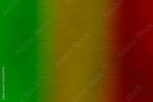 Reggae Jamaica rasta grunge green yellow red background with scratches wall effect Wallpaper