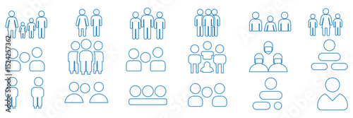 Wallpaper Mural People flat style icon. Team work symbol. Group of humans sign For your web site design, logo, app, UI. illustration Torontodigital.ca