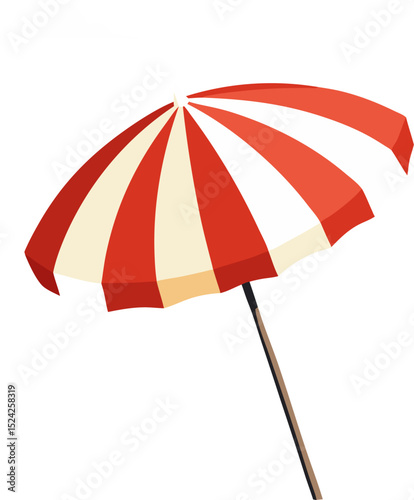 red umbrella on the beach