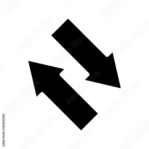 Trade glyph icon. Perfect for trading apps or financial platforms.