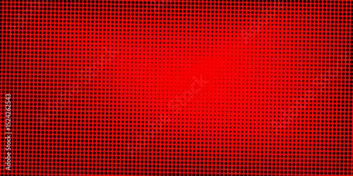 Dark red retro comic pop art background with dots, cartoon halftone background vector illustration eps10