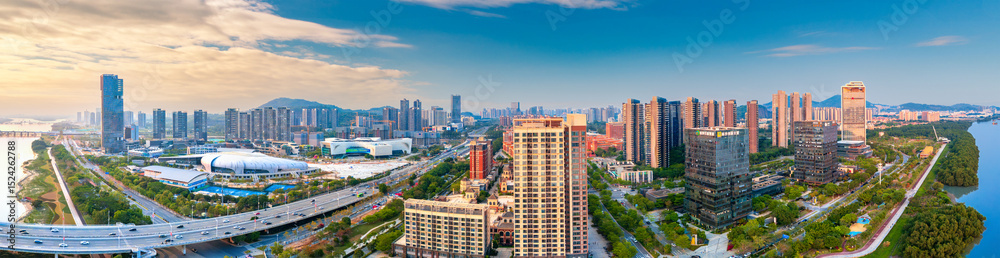 Obraz premium Panoramic view of Nansha Stadium, Guangzhou, China