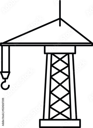 vector drawing of an old building