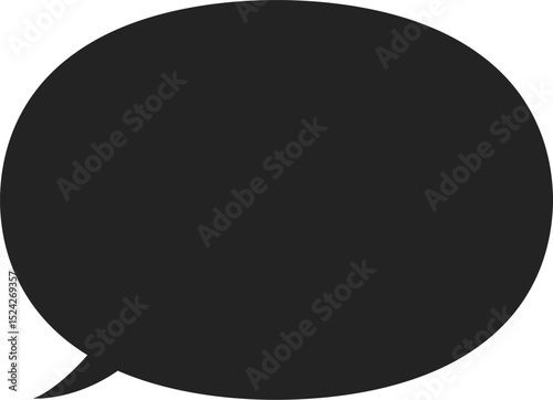 ベクターのふきだし　単体　イラスト　白黒　右　左　Simple speech bubble.