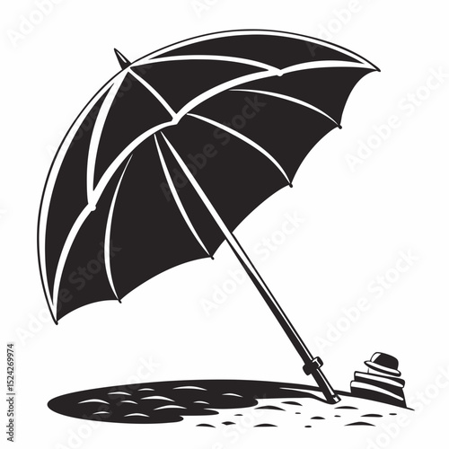 Beach umbrella summer vacation relaxation shade sun
