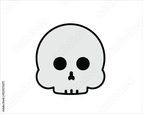human skull vector illustration