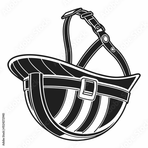 Professional striped helmet cutout transparent background