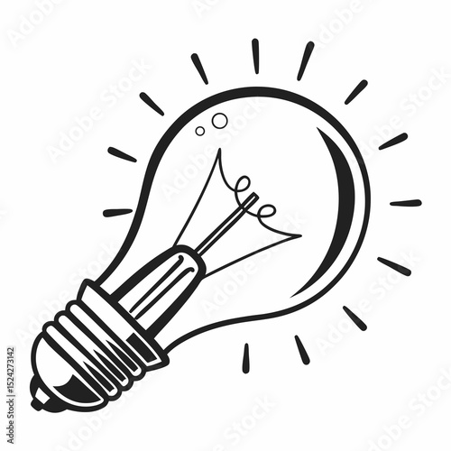 Bright idea lightbulb inspiration innovation concept