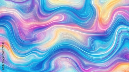 Dynamic colorful background displaying a spectrum of bright tones against a holographic foil texture for a futuristic look