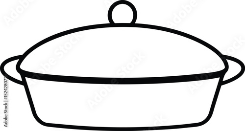 baking sheet icon line art vector illustration on transparent background
