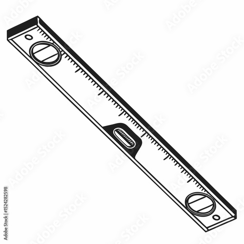 Professional isolated level tool cutout transparent background