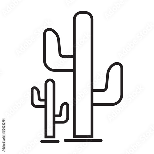 Cactus icon collection. 