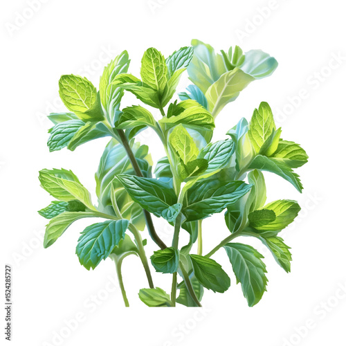 Fresh Mint Leaves Illustration