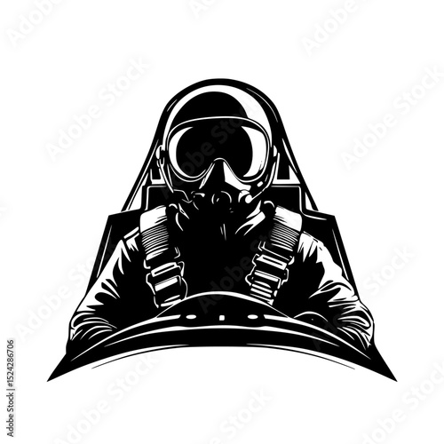 a soldier or pilot wearing a black protective suit and mask holding a gun astronaut, black, gas mask, gun, helmet, hold, man, mask, mission, pilot, soldier, suit, wear , Generative art.