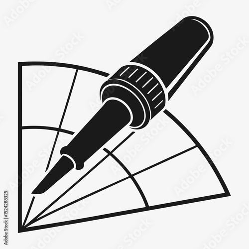 Soldering iron icon design graphic element