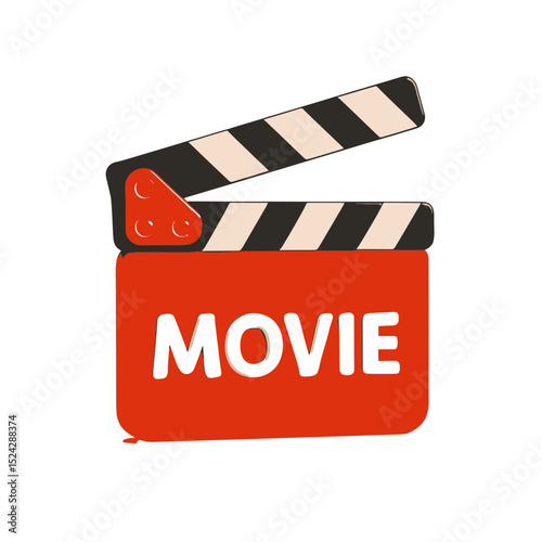Stylish Movie Clapperboard Design Perfect for Film Industry Branding Logos and Cinema Related Projects