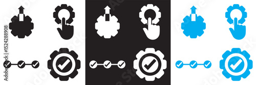 Update, upgrade, and install concept icon. Vector pictograms of body organs icon. Vector for websites, mobile interfaces, presentations, banner, visual branding etc. Vector illustration. EPS 10