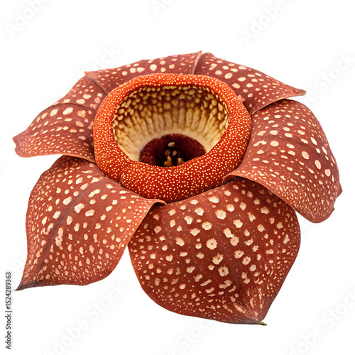 A rafflesia - the world’s largest flower. isolated on a transparent background