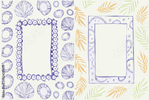 chalk-or-charcoal-frames-for-greeting-cards--weddi (2).eps photo