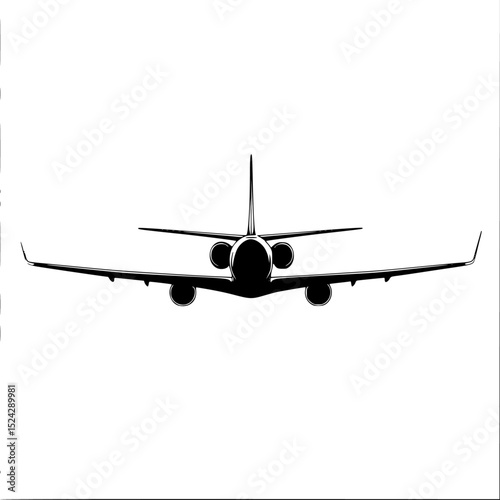 a black and white plane is flying in the sky airplane, black, fly, large, plane, sky , Generative art.
