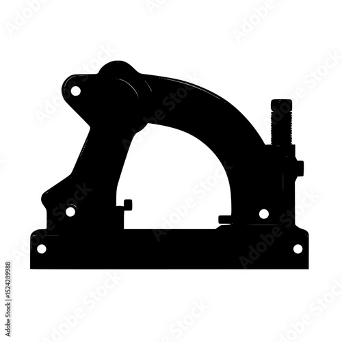 a black silhouette of a microscope on a transparent background black, microscope, silhouette , Generative art.