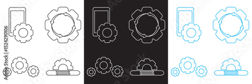 Update, upgrade, and install concept icon. Vector pictograms of body organs icon. Vector for websites, mobile interfaces, presentations, banner, visual branding etc. Vector illustration. EPS 10