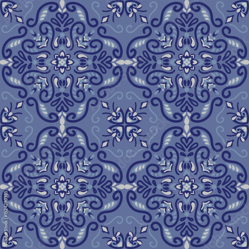 250608 blue tone line scribble seamless background,seamless floral scribble pattern background, motifs floral hand drawn, scribble style, ogee pattern, design for seamless floral pattern, printing, wr