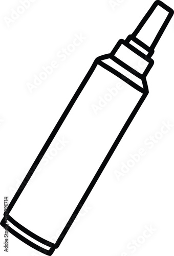 glue stick icon line art vector illustration on transparent background
