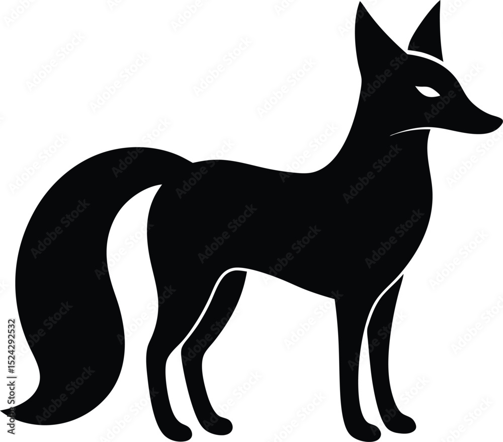 Obraz premium fox vector illustration