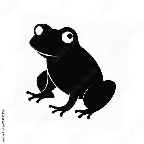 frog on white background