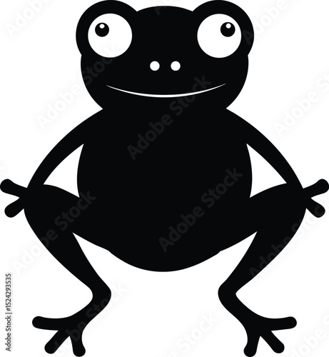 frog on white background