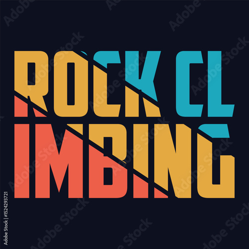 Rock Climbing, Climbing T shirt design, vintage