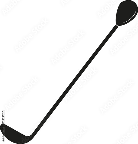hockey stick and puck